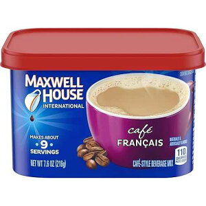 Maxwell House International Cafe Francais Style Instant Coffee, 7.6 Ounce (Pack of 4)