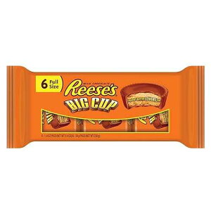 REESE'S BIG CUP �s�[�i�b�c�o�^�[�J�b�v�A�~���N�`���R���[�g�ŕ���ꂽ�s�[�i�b�c�o�^�[�J�b�v�L�����f�B�A8.4�I���X�p�b�P�[�W (4�p�b�N) REESE'S BIG CUP Peanut Butter Cup, Milk Chocolate Covered Peanut Bu