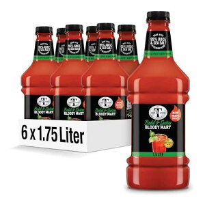 Mr & Mrs T Bold & Spicy Bloody Mary Mix, 1.75 L bottle (Pack of 6), Spicy Cocktail Juice Mixer, Bold Flavors, Perfect for Bloody Mary and Mocktail Drinks