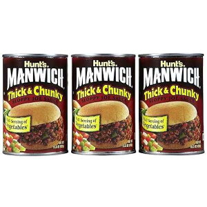 Hunt's Manwich �V�b�N & �`�����L�[ �X���b�s�[ �W���[ �\�[�X - 15.5 �I���X - 3 �p�b�N Hunt's Manwich Thick & Chunky Sloppy Joe Sauce - 15.5 oz - 3 pk