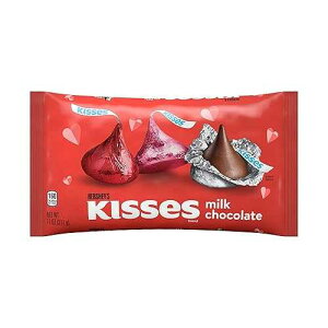 HERSHEY'S KISSES �n�[�g�{�b�N�X �o�����^�C���f�[ �L�����f�B�[�~���N�`���R���[�g�o�b�O�A11�I���X�B HERSHEY'S KISSES Heart Box Valentine's Day Candy Milk Chocolate Bag, 11 Oz.