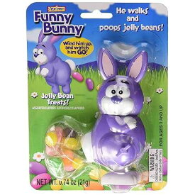ファニーバニーゼンマイジェリービーンうんちイースターバニーキャンディーディスペンサー (色は異なります) Treat Street Funny Bunny Wind-up Jelly Bean Pooping Easter Bunny Candy Dispenser (Colors Vary)