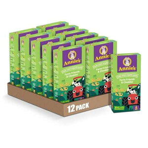 Annie's Homegrown Annie's Farm Friends and Cheddar, Made with Real Cheese and Organic Pasta, 6 oz (Pack of 12)