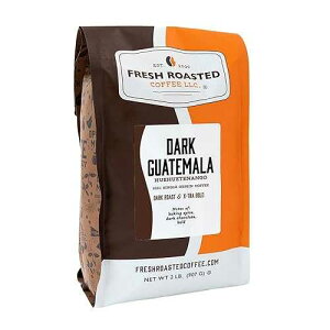 Fresh Roasted Coffee, Dark Guatemala Huehuetenango | 2 lb (32 oz) | Single Origin | Dark Roast | Kosher | Whole Bean