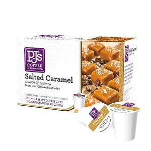 PJ's Coffee - Salted Caramel Single Serve Cups, 12 Count - Rich Flavors of Creamy Caramel and Bold Sea Salt PJ's Coffee of New Orleans PJ's Coffee - Salted Caramel Single Serve Cups, 12 Count - Rich Flavors of C