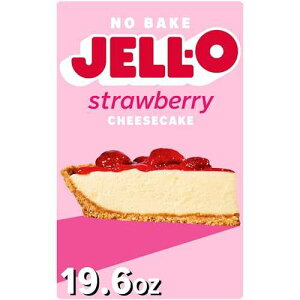 Jell-O No Bake Strawberry Cheesecake Dessert Kit with Strawberry Topping( 6 ct Pack, 19.6 oz Boxes)