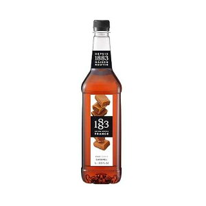 1883 MAISON ROUTIN 1883 Caramel Syrup for Drinks, Made in France, 1 Liter Plastic Bottle