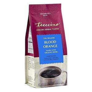 Teeccino Blood Orange Chicory Coffee Alternative - Ground Herbal Coffee That�fs Prebiotic, Caffeine Free & Acid Free, Light Roast, 11 Ounce