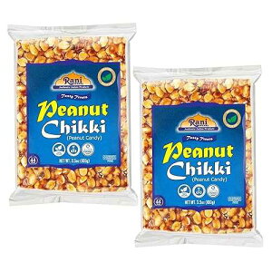 Rani Brand Authentic Indian Products Rani Peanut Chikki (Brittle Candy) 3.5oz (100g) x Pack of 2 ~ All Natural | Vegan | No colors | Gluten Friendly | Kosher | Indian Origin