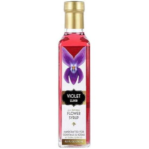 Floral Elixir Co. - All Natural FLOWER Syrup for Cocktails & Sodas, 8.5 oz (Violet)