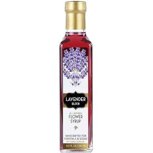 Floral Elixir Co. - All Natural FLOWER Syrup for Cocktails & Sodas, 8.5 oz (Lavender)