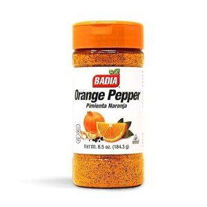 Badia Orange Pepper Seasoning, 6.5 oz - Pepper, Garlic & Onion, Zesty Citrus Blend for Chicken, Seafood & Vegetables