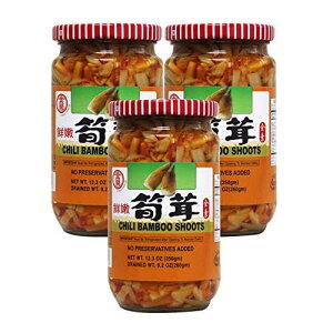 �N���X�s�[�`���o���u�[�V���[�g - 12.3�I���X (3�p�b�N) Kimlan Crispy Chili Bamboo Shoot - 12.3oz (3 Packs)