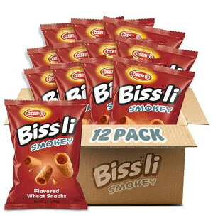 Osem Bissli Smokey - Flavored Crunchy Wheat Snack - No Food Coloring or Preservatives - 2.5 Ounce Bags (Pack of 10)