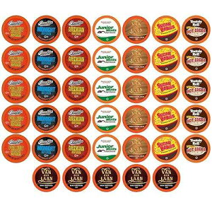 Two Rivers Coffee Best of The Best Pods Compatible With 2.0 Keurig K Cup Brewers Variety Sampler Assorted Cocoa 5 Cups Of Each Flavor, Hot Chocolate, 40 Count