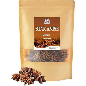 52USA Star Anise, 16 Ounce (Pack of 1), NON-GMO Verified Chinese Star Anise Whole, Dried Star Anise Pods for Tea and baking