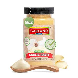 Garland Food Since 1992 Garland Food Garlic Paste 8 oz ? Smooth & Flavorful Garlic Spread for Cooking, Marinades, and Easy Meal Prep