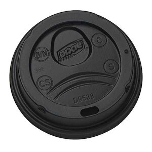 Dixie 8 oz. Dome Hot Coffee Cup Lids by GP PRO (Georgia-Pacific), Black, DL9538B, 1,000 Count (100 Lids Per Sleeve, 10 Sleeves Per Case), Small