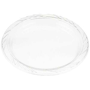 Blue Sky Trading Clear Plastic Dinner Collection Lunch Plates (9) 40 Count - Perfectly Sized & Durable Tableware, Perfect for Parties & Events