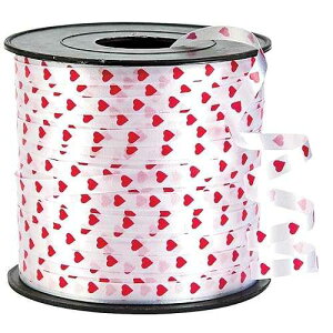 Fun Express Printed Hearts Ribbon - Party Supplies - 1 Piece