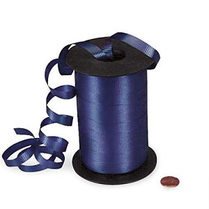 3/8 �C���` X 250 ���[�h �l�C�r�[ �����J�[�����O ���{�� PAPER MART 3/8 X 250 Yds Navy Crimped Curling Ribbon