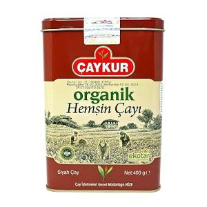 ???? ??? ?? ?? ?, ?? ?, 400?? CAYKUR Organic Hemsin Black Tea, Premium Certified Turkish Loose Leaf Tea, Natural, Additive-Free, Grown in the Hemsin Organic Farming Basin, can 400gr / 14.1 oz