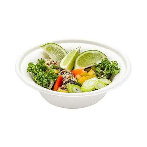 Restaurantware Pulp Tek 11.5 Ounce Disposable Rice Bowls 100 Microwave-Safe Sugarcane Bowls - And Premium For Hot and Cold Foods White Bagasse Soup Bowls Heavy-Duty