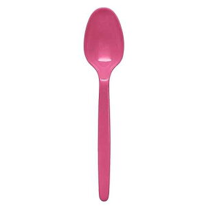 Karat U2008 (Pink) 5 PP Medium-Weight Disposable Teaspoon, Pink (Pack of 1000)
