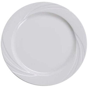 Yanco MM-7 Miami 7.25 Round Plate, Porcelain, Bone White, Pack of 36