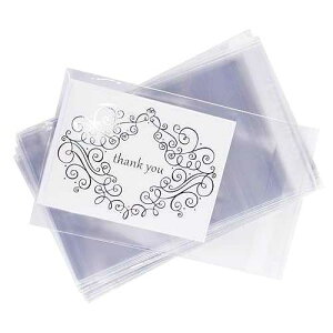 Super Z Outlet Clear Resealable Display Cellophane Bags Gift Treat Basket Supplies, Adhesive Closure for Snacks, Cards, Envelope Letters, Candy, Party Supplies (100 Bags) (Clear, 5" x 7")
