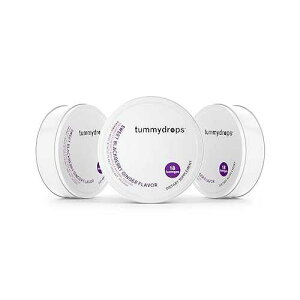 tummy drops Organic Sweet Blackberry Ginger Tummydrops (Pack of 3 Tins). Gluten Free & Vegan. 54 Individually Wrapped Organic Ginger Lozenges.