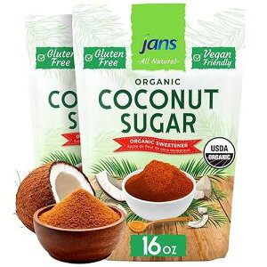 ?? ??? ??? ?? - 454g | ??? ??? ?? | ??? ?? | Non-GMO | ??? | ??? & ?? ?? | USDA ??? ?? (1? ?) Jans Organic Coconut Sugar (16oz Pack of 1) ? Natural Coconut Palm Su