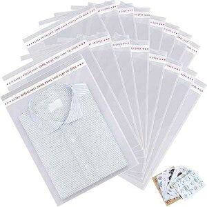 UltraOutlet 11x14 inches Large Clear Resealable Cellophane Bags for Pack Products 500ct Plastic Self-sealing Gift Bags Self Adhesive for Gifts,Clothes, Small Business, Thank you Stickers