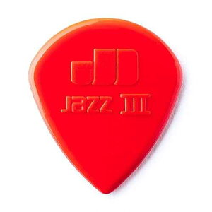 �_�����b�v �W���Y III �s�b�N�p�b�N�A���b�h�i�C�����A1.38mm Jim Dunlop Dunlop Jazz III Pick Pack, Red Nylon,1.38mm