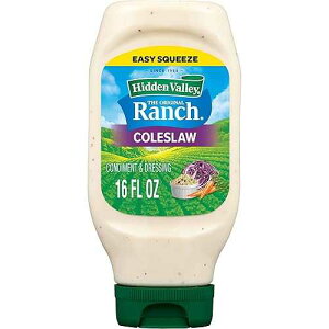 Hidden Valley Coleslaw Ranch Condiment and Dressing, Easy Squeeze Bottle, 16 Fl Oz (Package May Vary)