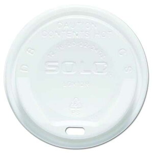 Solo LGXW2-0007 White Plastic Gourmet Dome Lid - For Trophy Plus Cups (Case of 1500)