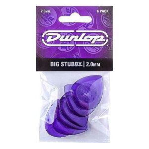 Jim Dunlop Dunlop 475 Big Stubby Guitar Picks 2.0 mm 6-Pack