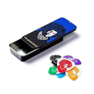 Jim Dunlop John Van Hamersveld Jimi Pick Tin, Assorted, Medium - 6 Picks/Tin