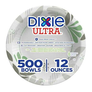 Georgia-Pacific Dixie Ultra 12 oz Heavy-Weight Paper Bowls By GP PRO, Pathways Design, 500 Count (125 Disposable Bowls Per Pack, 4 Packs Per Case), SXB12WS