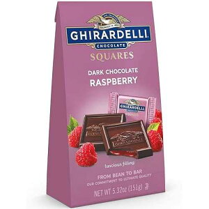Ghirardelli Dark & Raspberry Squares Stand Up Bag, 5.32 Oz
