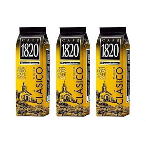 Caf 1820 Coffee Costa Rica Costa Rican Coffee Ground, 100% Arabica, Medium Roast, Rich Flavor 8.8 oz (250g) Pack of 3