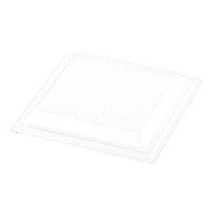 Restaurantware-LIDS ONLY: 100 Plastic Lids For Appetizer Cups, Lid For 8 Ounce Disposable Bowls - Containers Sold Separately, Sturdy, Clear Plastic Cover For Mini Dessert Cups, Secure Fit