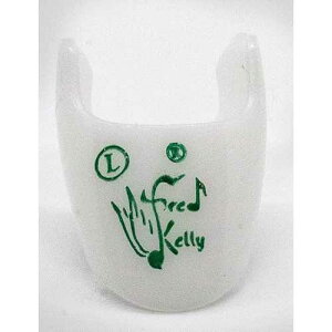 Fred Kelly Picks D7FF-L-3 Delrin Freedom Finger Pick Large Guitar Pick, White (Pack of 3)