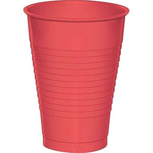 Creative Converting 28314671 Party Supplies, 12 oz, Coral