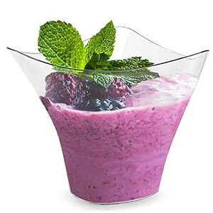 OnDisplay Trofeo Disposable Dessert Cups - Catering/Wedding/Party Display for Hors D'Oeuvres (100 count)