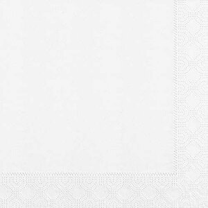 Hoffmaster 180705 Dinner Napkin, Regal Embossed, 3-Ply, 1/4 Fold, 17 Length x 17 Width, White (Pack of 2000)