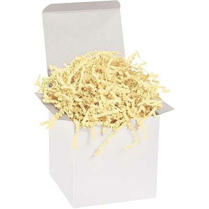 Partners Brand Partners 40 lb. French Vanilla Crinkle Paper Packing, Shipping, and Moving Box Filler Shredded Paper for Box Package, Basket Stuffing, Bag, Gift Wrapping, Holidays, Crafts, and Decoration