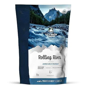 CITY BREW GOURMET COFFEE SINCE 1998 City Brew Rolling Rivers - Dark Roast Whole Bean Coffee - 2Lb