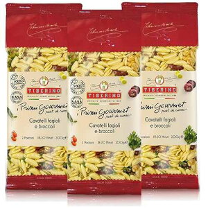 Tiberino's Real Italian Meals - ���ƃu���b�R���[�̃J���@�e�b�� �p�X�^ 7 �I���X Tiberino's Real Italian Meals - Cavatelli pasta with beans and broccoli 7 oz