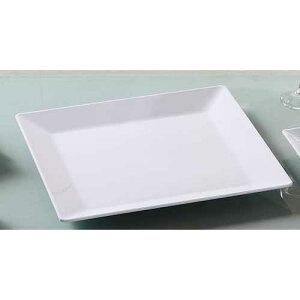 Yanco OK-114 Osaka-1 Plate, Sauare, 14.5 Width, 14.5 Length, Melamine, White Color, Pack of 6